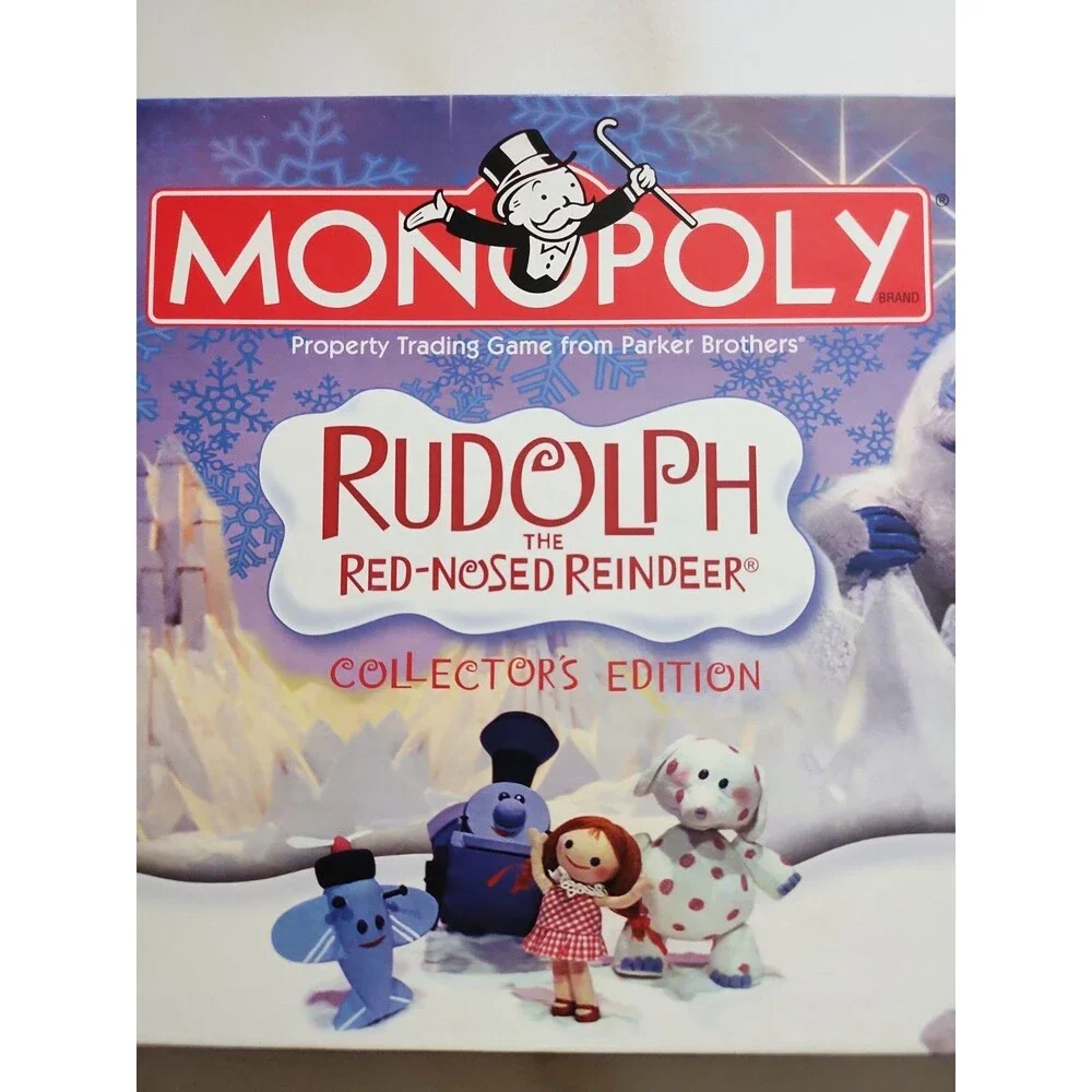 Monopoly Rudolph the Red Nosed Reindeer Game Unplayed